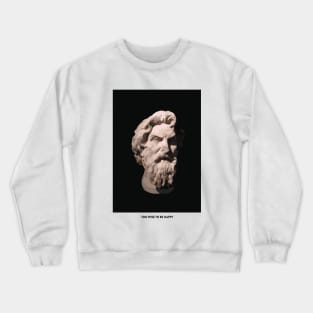 Too Wise to be Happy Crewneck Sweatshirt